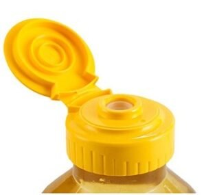 「スクイズボトル用シリコンバルブ付きフリップトップ・キャップ、液漏れ防止で清潔なディスペンサー"