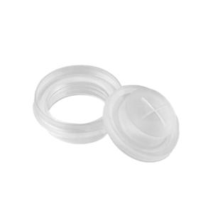 flip top cap with silicone valve on bottles, PET packaging, 24/410 closures, duckbill silicone insert
