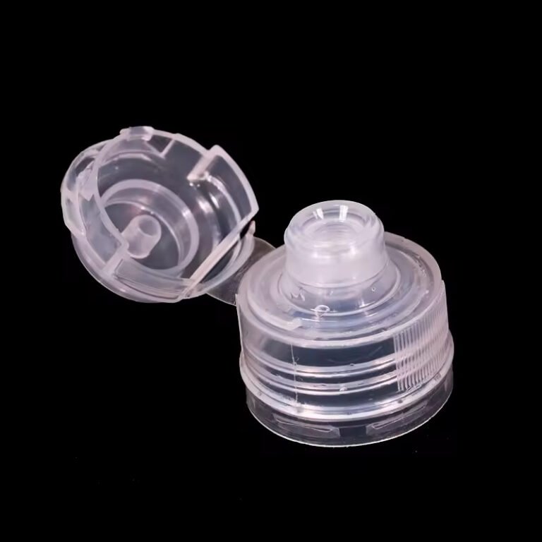Flip Top Cap with Silicone Valve for sauces, skincare, household, 28 400 bottle caps, cross-slit valve insert