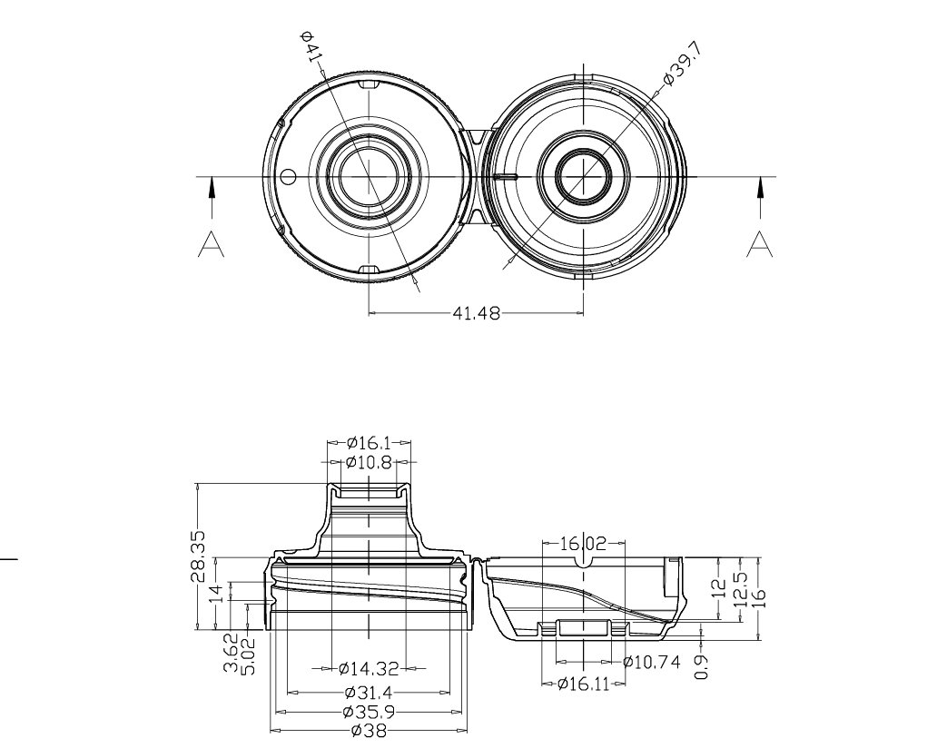 "38mm flip top bottle cap for sauces"