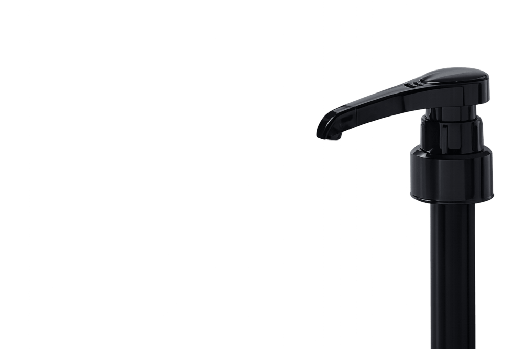 Coffee Syrup Pump with Multiple Bottle Neck Size Options