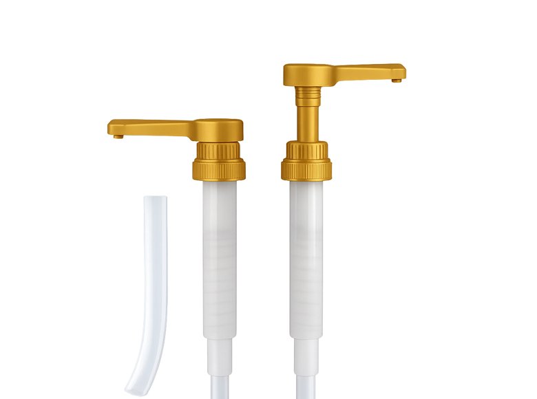Coffee syrup pumps by dispensing volume