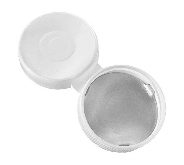 Flip-Top-Flaschenverschlüsse auf 4-Unzen-Plastikflaschen