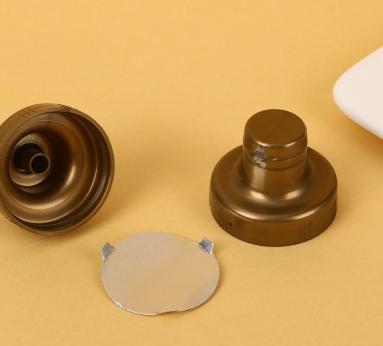 "doseermechanisme voor cosmetische flessendoppen"