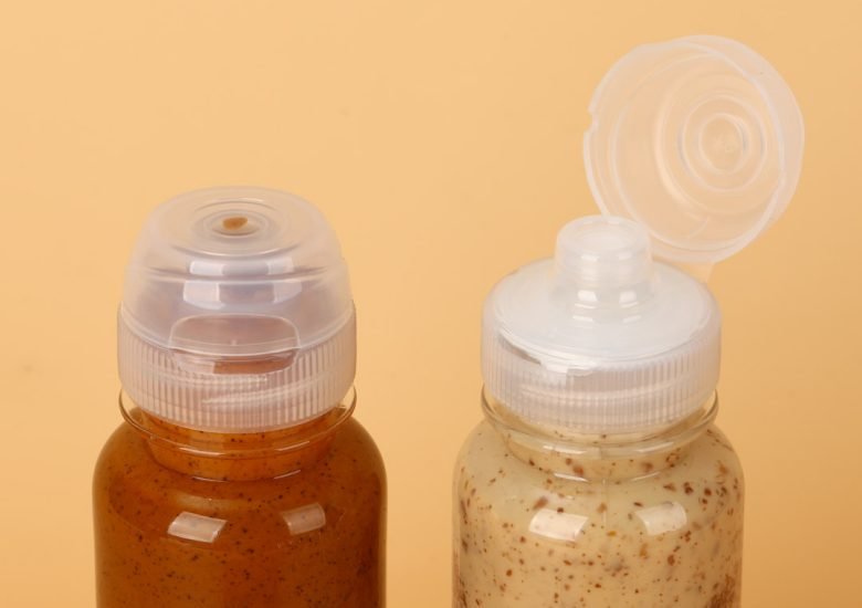 Flip-Top-Verschluss-5 "38-400 cap for ketchup and BBQ sauce bottles"