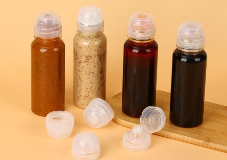 Flip-Top-Verschluss-7 "plastic cap with valve for condiments"