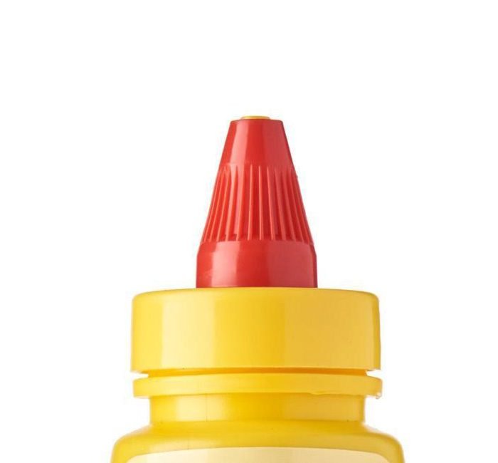 "bottle with flip top cap packaging"