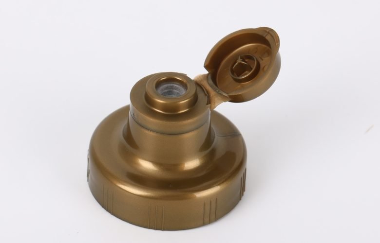 "plastic flip top dop met mondstuk"